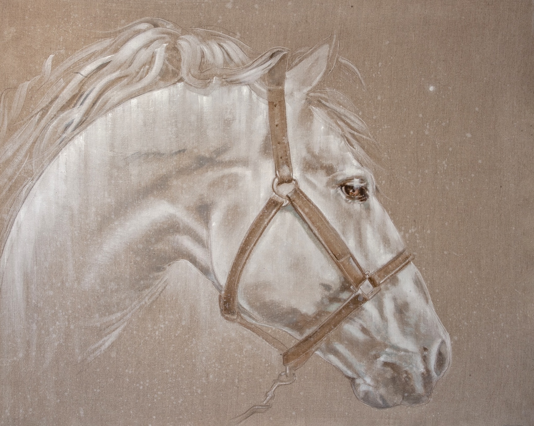 Grey on Linen