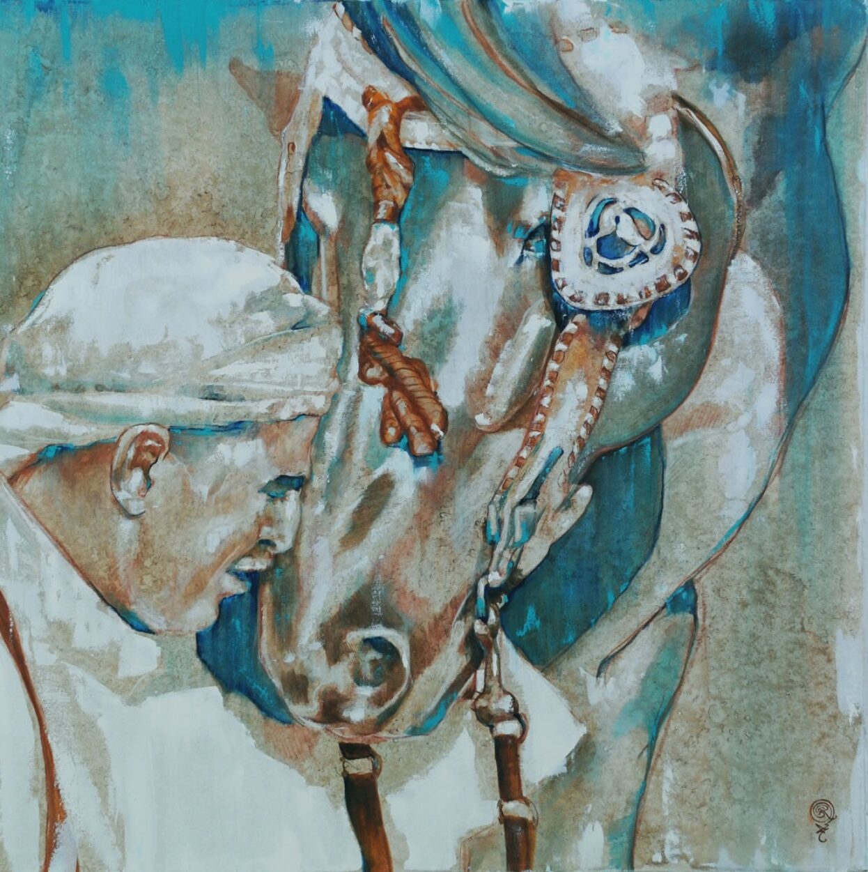 Marocain Avec Son Cheval